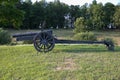 City Cesis, Latvian republic. Century of Cesis Battle Reconstruction for the Baltic States. Big gun. 22.06.2019