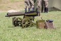 City Cesis, Latvian republic. Century of Cesis Battle Reconstruction for the Baltic States. Weapons and soldiers. 22.06.2019