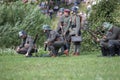 City Cesis, Latvian republic. Century of Cesis Battle Reconstruction for the Baltic States. Weapons and soldiers. 22.06.2019