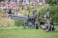 City Cesis, Latvian republic. Century of Cesis Battle Reconstruction for the Baltic States. Weapons and soldiers. 22.06.2019