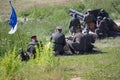 City Cesis, Latvian republic. Century of Cesis Battle Reconstruction for the Baltic States. Weapons and soldiers. 22.06.2019