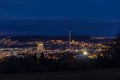 City Ceske Budejovice at night