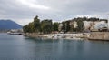 The city of Chalkida, Evia with dramatic sky Royalty Free Stock Photo