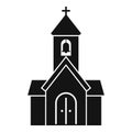 City chapel icon, simple style