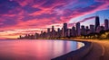 city chicago lake shore drive Royalty Free Stock Photo