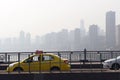 City chongqing in the fog