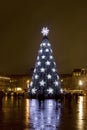 City Christmas Tree Royalty Free Stock Photo