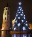 City Christmas Tree Royalty Free Stock Photo