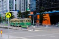 Melbourne, Australia, February 22, 2019 - The free No.35 tram that run within the city centre. Royalty Free Stock Photo