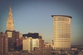 Cityscape of Downtown Cleveland, Ohio Royalty Free Stock Photo
