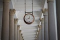 City clock in Karlovy Vary . Czech Republic. Royalty Free Stock Photo