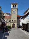 City clock in preveza greece Royalty Free Stock Photo