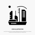 City, Colonization, Colony, Dome, Expansion solid Glyph Icon vector