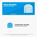 City, Construction, House SOlid Icon Website Banner and Business Logo Template