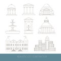 City constructor made in vector. Royalty Free Stock Photo