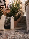 The Backstreets by the port in the main town on the the Greek island of Corfu