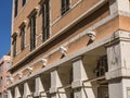 Building in the old town in Corfu town on the the Greek island of Corfu Royalty Free Stock Photo