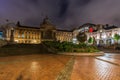 The City Council in Birmingham at night Royalty Free Stock Photo