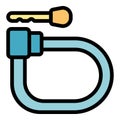 City cycling lock icon vector flat Royalty Free Stock Photo