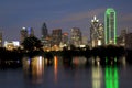 City Dallas skyline at night