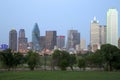 City Dallas skyline night scenes Royalty Free Stock Photo