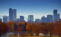 City of Denver Skyline Royalty Free Stock Photo