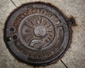 City of Detroit Manhole Cover Water and Sewerage