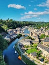 The city of Dinan and its port, small city in Bretagne, west of France