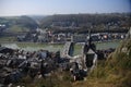 Dinant from across the Muese River Royalty Free Stock Photo