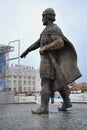 City of Dmitrov. Monument to Yury Dolgorukiy. Royalty Free Stock Photo