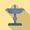 City drinking fountain icon, flat style