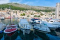 City Of Dubrovnik. Croatia In September 2018. view of boats in the Harbor