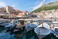 City Of Dubrovnik. Croatia In September 2018. view of boats in the Harbor