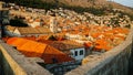 City of Dubrovnik : Old town's walls Royalty Free Stock Photo