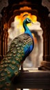 City dweller Captivating image of a peacocks exotic urban presence