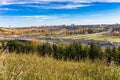 City of Edmonton river valley Royalty Free Stock Photo