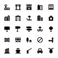 City Elements Vector Icons 8 Royalty Free Stock Photo