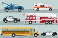 City emergency transport isolated set