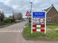 City entrance sign of Marken - the Netherlands