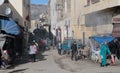 City Fez in Morocco daily life next to outskirts Royalty Free Stock Photo