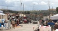 City Fez in Morocco daily life next to outskirts Royalty Free Stock Photo