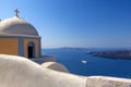 City Fira on the Island of Santorini Royalty Free Stock Photo