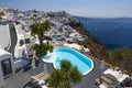 City Fira on the Island of Santorini Royalty Free Stock Photo