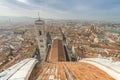 City of Florence from the Brunelleschi dome of the cathedral of Florence.