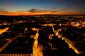 The city of Florence at night