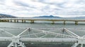 City of Florianopolis, Hercilio Luz Bridge Royalty Free Stock Photo