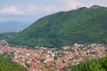 The city at the foot of Mount Tampa - Brasov, ransylvania, Romania Royalty Free Stock Photo