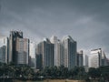 City Forest of GBK Senayan with buildings background at SCBD