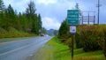 City of Forks City limit sign - FORKS, WASHINGTON - APRIL 13, 2017 - travel photography