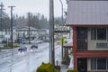 City of Forks - Main street on a rainy day - FORKS - WASHINGTON